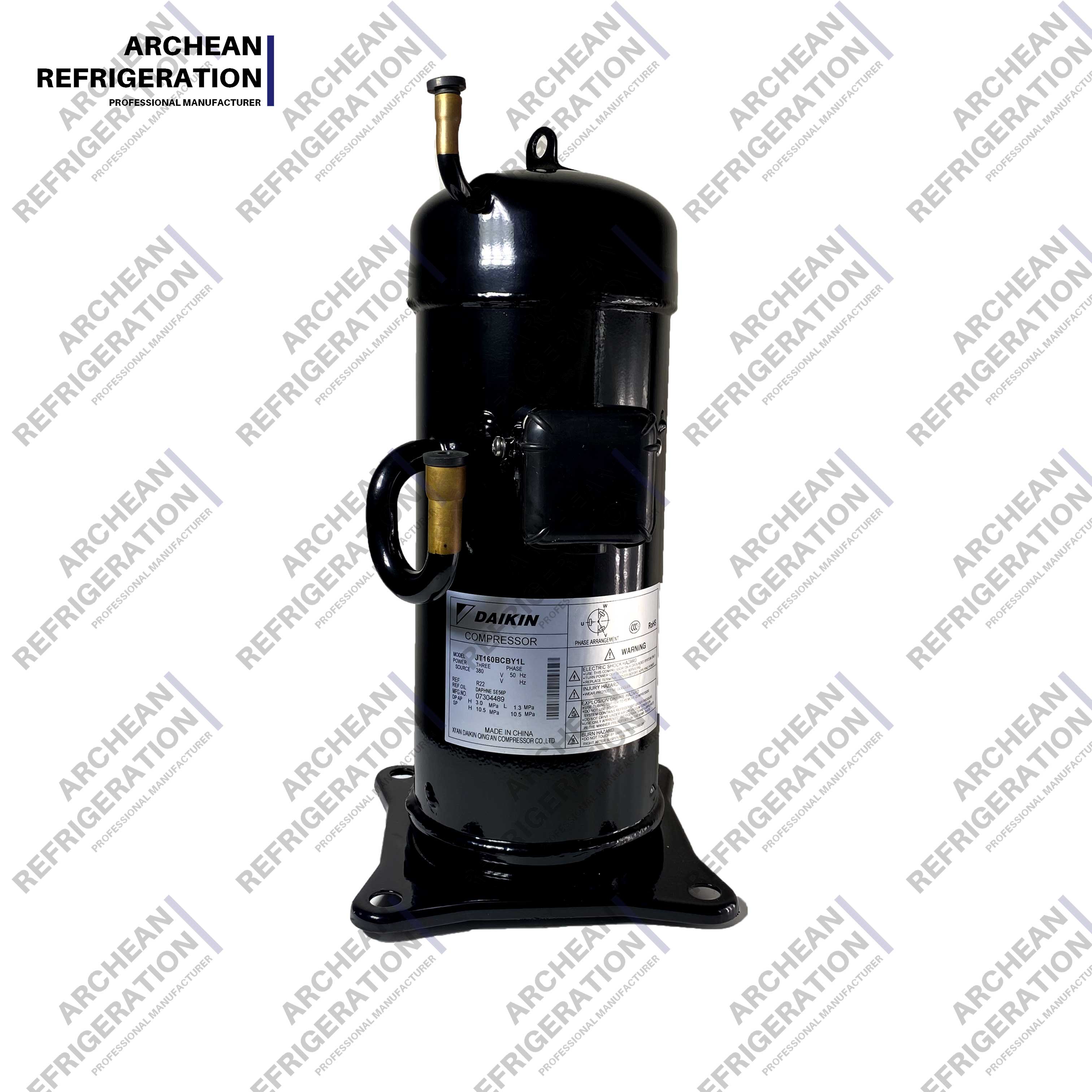 380 V/50 Hz Dreiphasen-K&uuml;hl-Scrollkompressor JT90BCBY1L JT95BCBY1L JT90BHBY1L JT95BHBY1L JT1408CBY1L JT150BCBY1L