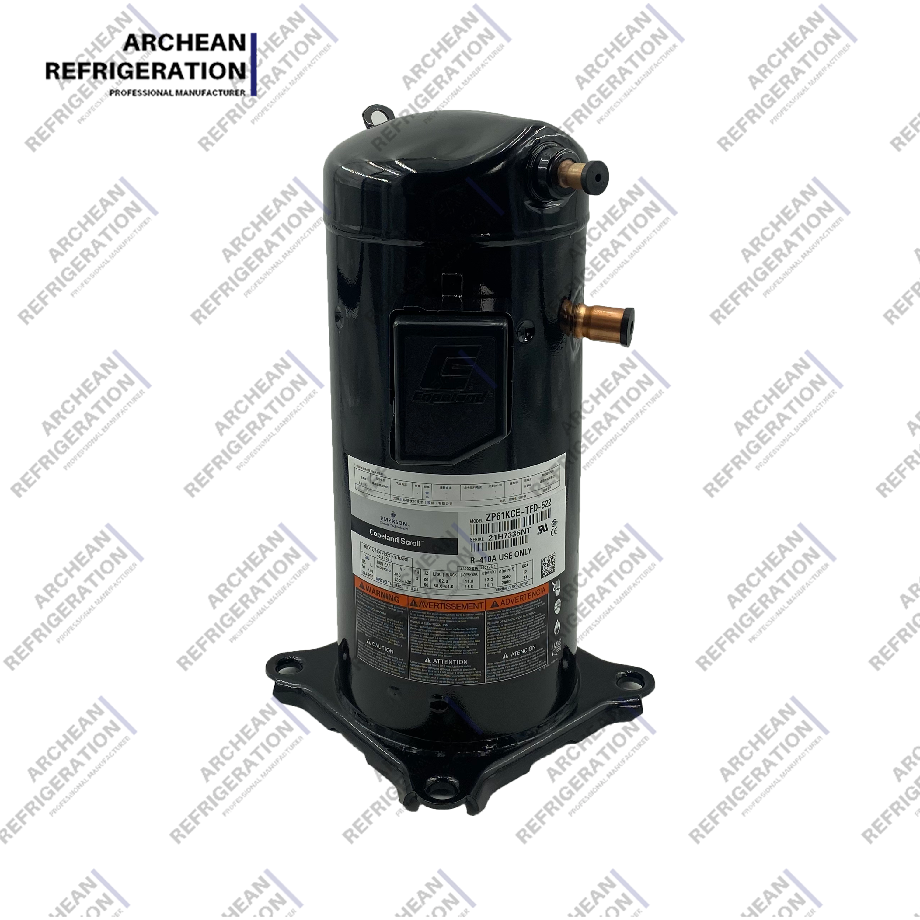 Compresor congelador comercial para refrigeradores modelos ZPDT14M ZPDT16M ZPDT18M ZPDT21M COPELAND