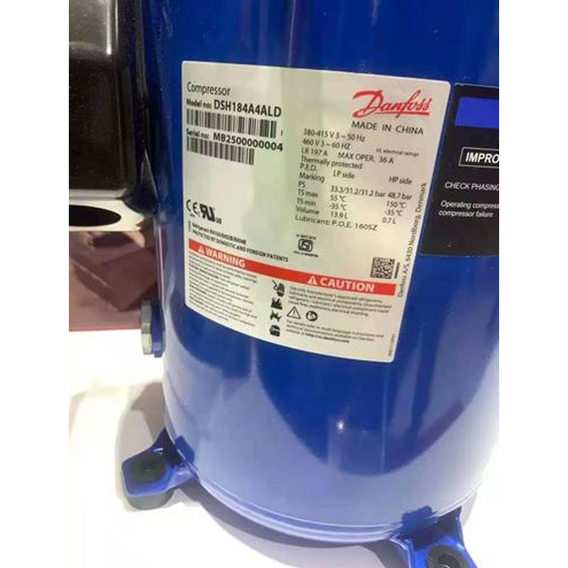 Durabilit&eacute; du compresseur &agrave; spirale Danfoss DSH184 DSH240 DSH295 DSH381 DSH485 DSH600